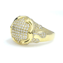Load image into Gallery viewer, 14K Yellow Gold Drip Pave Ring 1.65 Ctw