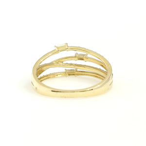 14K Yellow Gold Fancy Fashion Ring 0.25 Ctw