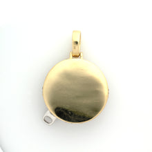 Load image into Gallery viewer, 14K Yellow Gold Zipper Mouth Emoji Pendant 2.25 Ctw