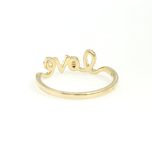 Load image into Gallery viewer, 14K Yellow Gold Love Ring 0.16 Ctw