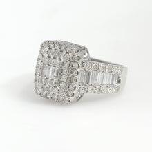 Load image into Gallery viewer, 14K White Gold Baguette Engagement Ring 2.2 Ctw