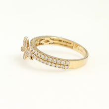Load image into Gallery viewer, 14K Yellow Gold Butterfly Swivel Ring 0.44 Ctw