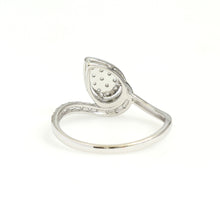 Load image into Gallery viewer, 10K White Gold Pear Fashion Ring 0.25 Ctw