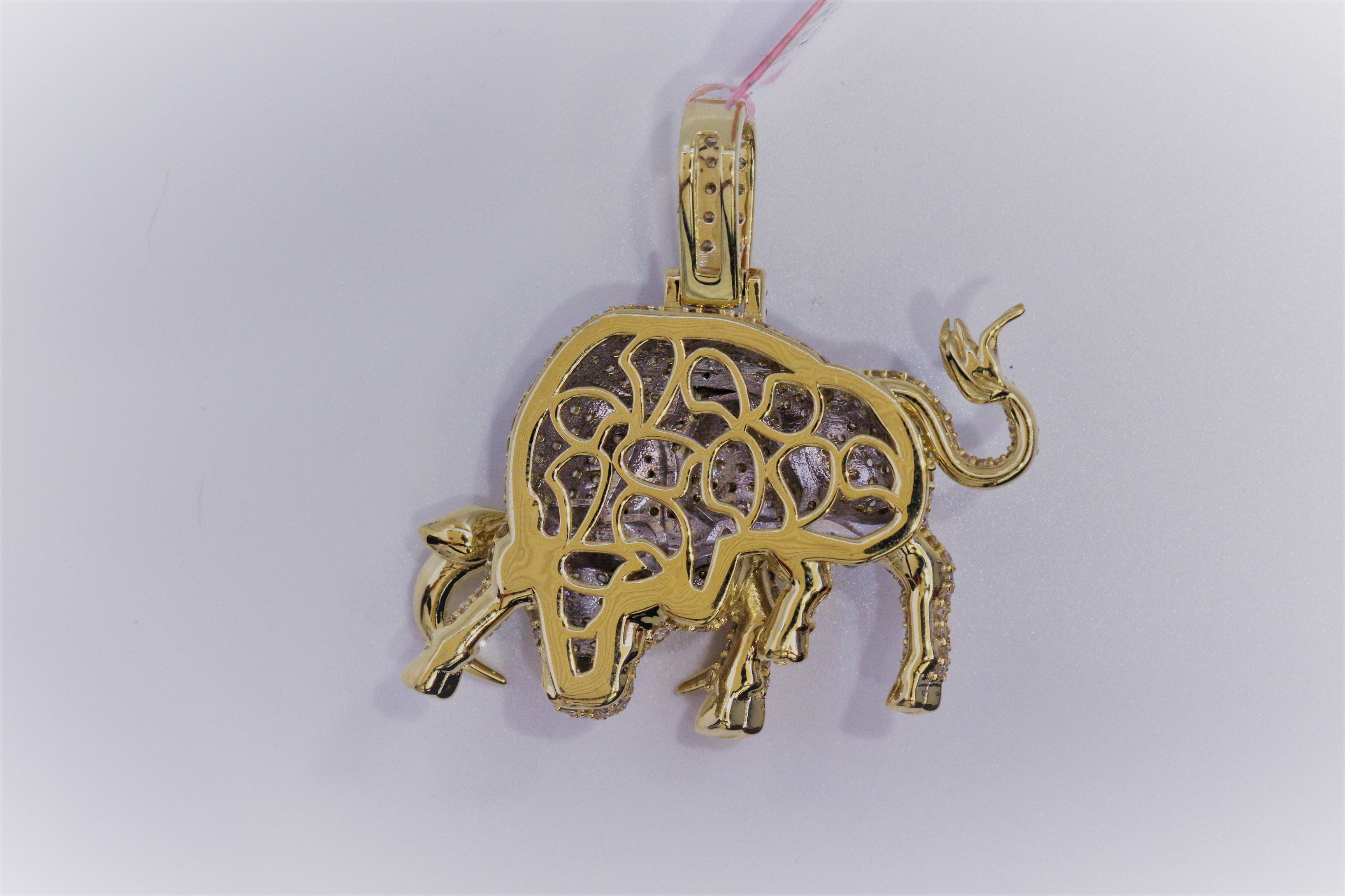 Gold bull online pendant