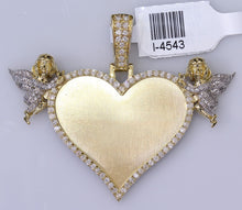 Load image into Gallery viewer, 10k Yellow Heart Memory Pendant 1.15Ctw