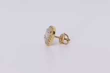 Load image into Gallery viewer, 14K Yellow Gold Baguette Earrings .75Ctw