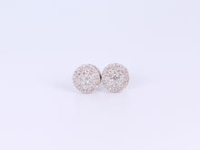 Load image into Gallery viewer, 14k White Gold Round Earrings .710Ctw