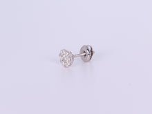 Load image into Gallery viewer, 14K White Gold Round Earrings .700Ctw