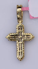 Load image into Gallery viewer, 10k Yellow Gold Cross .60ctw