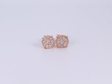 Load image into Gallery viewer, 14K Rose Gold Round Earrings .650Ctw
