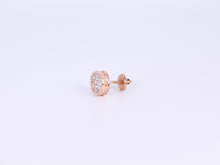 Load image into Gallery viewer, 14K Rose Gold Round Earrings .720Ctw