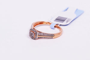 10k Rose Gold Engagement Ring .250Ctw
