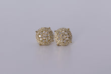 Load image into Gallery viewer, 10k Yellow Gold Round Earrings .680Ctw