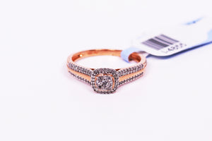 10k Rose Gold Engagement Ring .250Ctw
