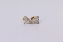 Load image into Gallery viewer, 10k Yellow Gold Diamond Earrings .210Ctw