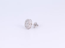 Load image into Gallery viewer, 14k White Gold Round Earrings 1.00Ctw