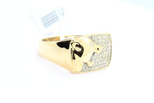 Load image into Gallery viewer, 10K Yellow Gold Panther Ring