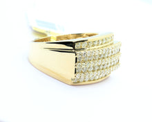 Load image into Gallery viewer, 10K Yellow Gold Row Ring