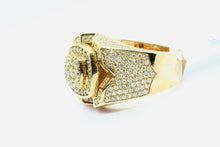 Load image into Gallery viewer, 10K Yellow Gold Square Cluster Ring