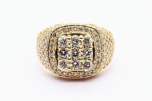 Load image into Gallery viewer, 14K Yellow Gold Square Cluster Ring