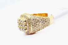 Load image into Gallery viewer, 14K Yellow Gold Square Cluster Ring